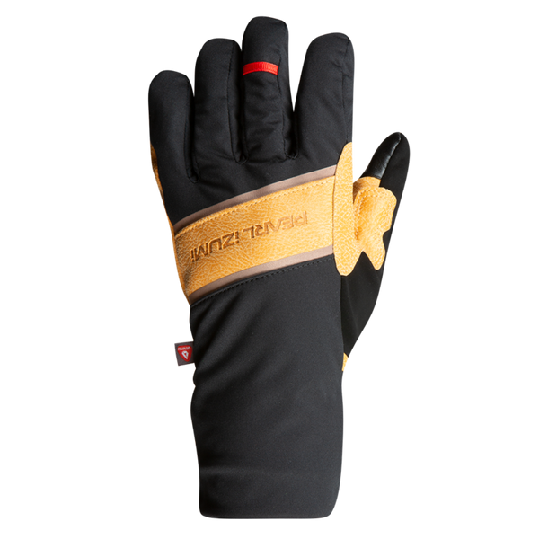 Women's Tan Leather Gel Winter Cycling Gloves Touchscreen