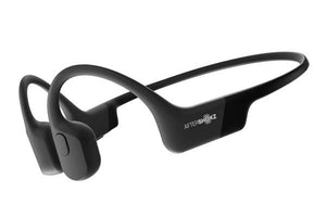 Black over ear bone conduction headphones